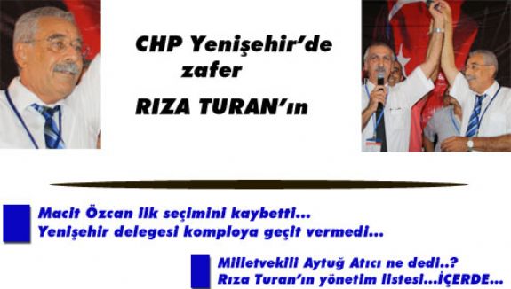 CHP Yenişehir’de Zafer Rıza Turan’ın 