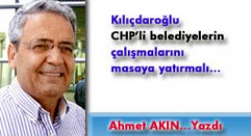  K�l��daro�lu CHP�li belediyeleri masaya yat�rmal� 