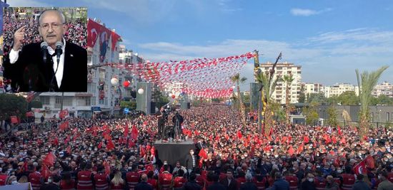 KILI�DARO�LU MERS�N�DE 37 B�N K���YE  SESLEND�