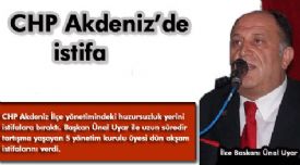 CHP Akdeniz �l�ede beklenen oldu ve be� y�netim kurulu �yesi istifa etti