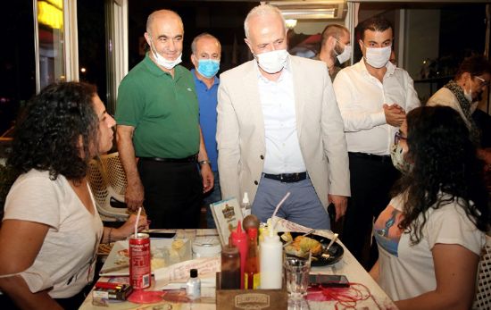 AKDEN�Z BELED�YE BA�KANI  G�LTAK; �AMLIBEL ESNAFINI Z�YARET ETT�