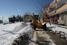 Yenişehir’de kar mücadelesi sürüyor