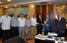 Türk Dünyası gazetecilerinden başkan Kocamaz’a ziyaret