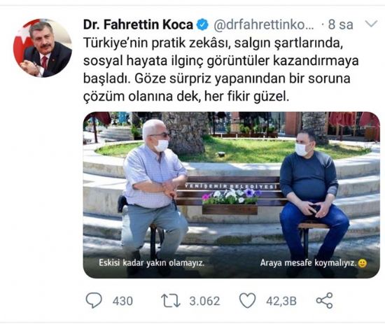 Sa�l�k Bakan�ndan Yeni�ehir Belediyesinin uygulamas�na destek