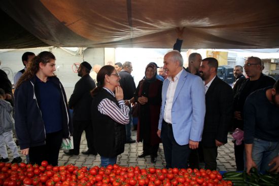 G�LTAK, PAZARCI ESNAFINI VE VATANDA�LARI D�NLED�