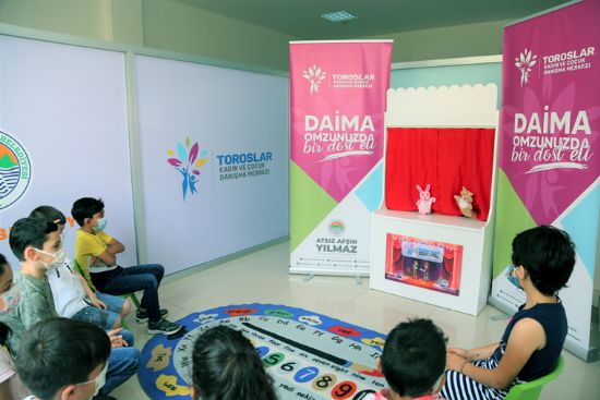 TOROSLAR BELED�YES�, GELENEKSEL KUKLA SANATINI �OCUKLARLA BULU�TURDU