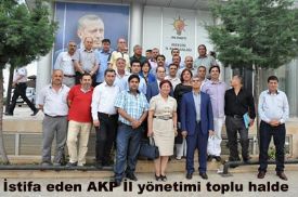 AKP Mersin  İl Başkanı Mekin Mertel Salt ve yönetimi  istifa etti