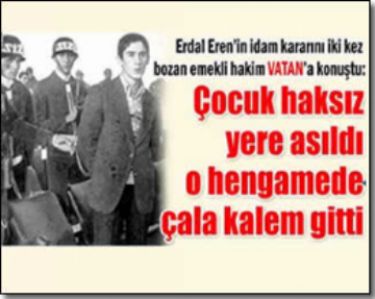 12 Eyl�l��n 17 ya��nda idam etti�i gen� 