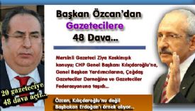 Mersin�de dava etmedi�i �ok az  gazeteci kald�