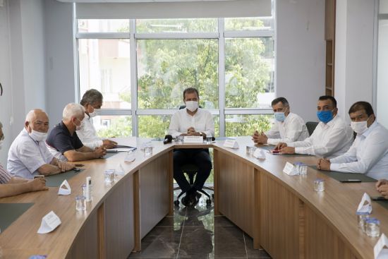 BA�KAN SE�ER, ERDEML� T�CARET VE SANAY� ODASI Y�NET�M KURULU �YELER�YLE BULU�TU