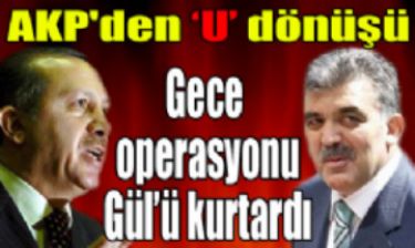 AKP’den ’U’ d�n���