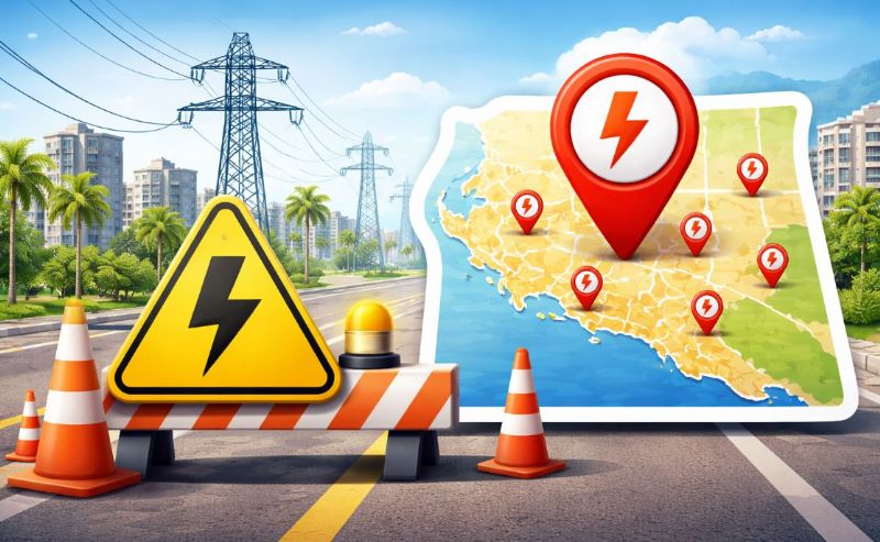 Mersin Akdeniz’de 19-21 Şubat’ta Planlı Elektrik Kesintisi