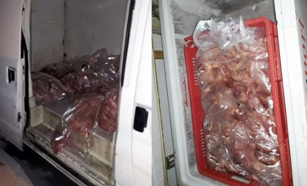 AKDENİZ BELEDİYESİ ZABITA EKİPLERİ, KAÇAK KESİLMİŞ 1 BUÇUK TON TAVUK ETİNİ İMHA ETTİ