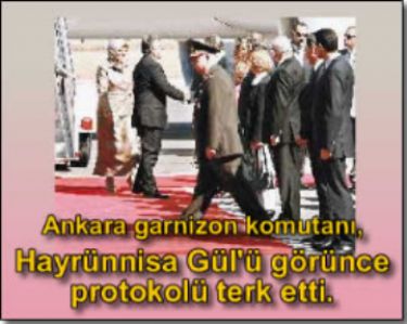 ’First lady’ protokol� bozdu!