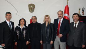 DP Mersin M. Vekili adaylar� Veysel Sar��y� ziyaret etti