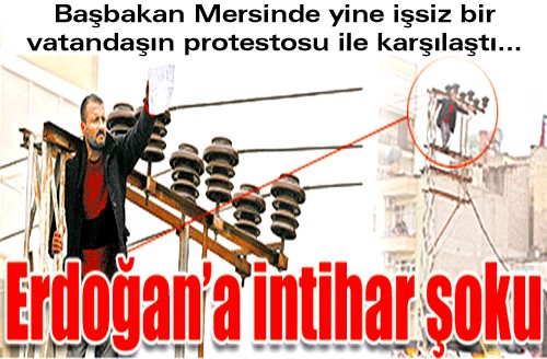 Erdo�an��n Mersin mitinginde intihar giri�imi