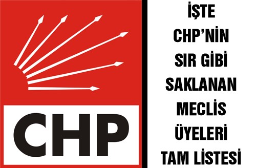 ��te, CHP�nin s�r gibi gizledi�i Mersin Belediye Meclis �yeleri 