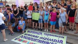 Mersin’den hemşire Ayşegül Terzi’ye şortlu destek eylemi