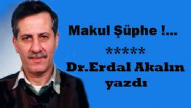 Dr.Erdal AKALIN yazdı. Makul Şüphe !..