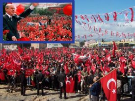 MHP�nin Mersin Mitingi s�ca�a ra�men muhte�emdi 