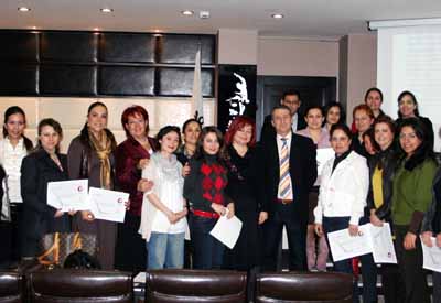 30 Giri�imci kad�n sertifika ald�