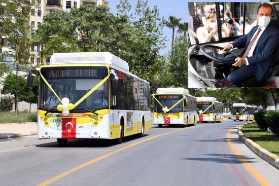 �SARI L�MON� ADI VER�LEN OTOB�SLER TESL�M ALINDI, TEST S�R���N� BA�KAN SE�ER YAPTI 