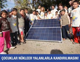 Okullarda nükleer propagandaya hayır