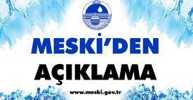 MESKİ’ DEN SU TÜKETİM FATURASI ÖDEME UYARISI