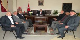 Belediye y�neticilerinden �aml�yayla Kaymakam�na ziyaret