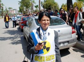 N�kleer kar��tlar� haydi Silifke mitingine 