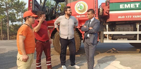 BARO BA�KANI �ZDEM�R, YANGIN B�LGES�NDE �NCELEMELERDE BULUNDU