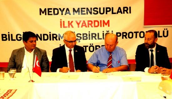 �MEDYA MENSUPLARI �LK YARDIM B�LG�LEND�RME ��B�RL��� PROTOKOLܔ ADANA�DA �MZALANDI 