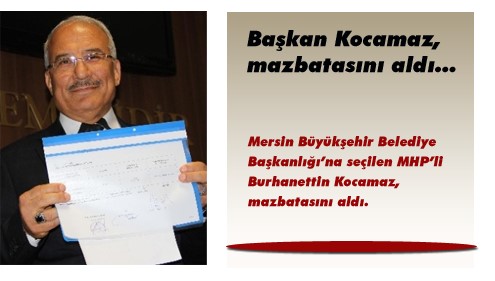 Burhanettin Kocamaz, mazbatasını aldı