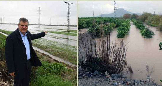 CHP ADANA MV. AYHAN BARUT, SULAR ALTINDA KALAN TARIM ALANLARINI �NCELED�