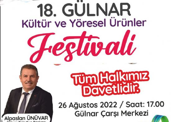 18. G�LNAR K�LT�R VE Y�RESEL �R�NLER FEST�VAL�NE B�Y�K �LG� BEKLEN�YOR. 