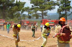 2015 Yangın İş Başı Eğitimleri Tamamlandı