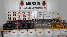 Mersin’de kaçak içki operasyonu