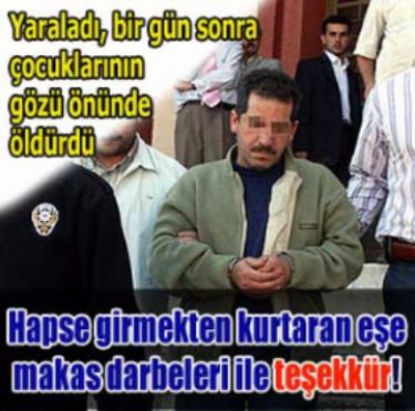 Bir g�n �nce silahla yaralad��� e�ini �ld�rd� 