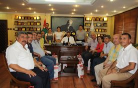 Başkan Tuna, personeliyle bayramlaştı