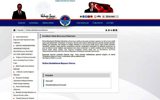 ESNAFA SU FATURASI DESTE�� ���N BA�VURULAR ALINMAYA BA�LADI