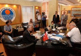 Japon Heyeti Başkan Kocamaz’ı ziyaret etti