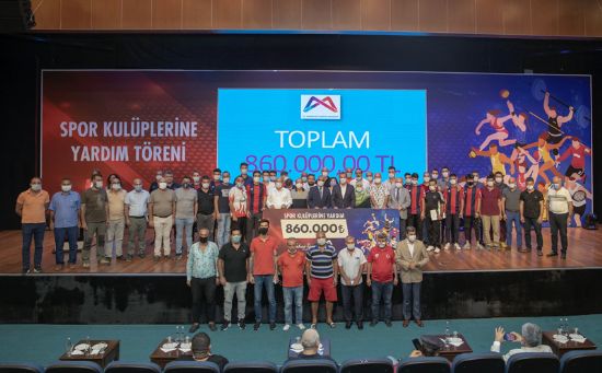MERS�N B�Y�K�EH�R�DEN 160 AMAT�R SPOR KUL�B�NE 860 B�N TL NAKD� YARDIM