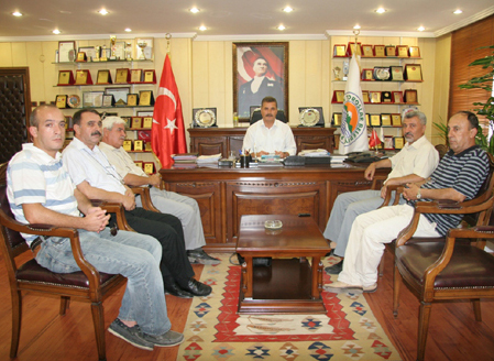 Mersin Gazeteciler Derne�inden Ba�kan Tuna�ya Ziyaret