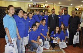 Alman gençlik heyeti Başkan Tuna’yı ziyaret etti