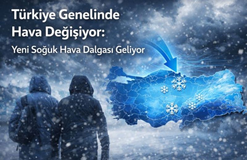 Türkiye Genelinde Hava Değişiyor: Yeni Soğuk Hava Dalgası Geliyor